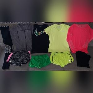 UNDER ARMOUR, NIKE & ADIDAS WOMENS LOT ALL SIZE MEDIUM